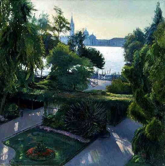 Towards San Giorgio, Venice (oil on canvas)  von Timothy  Easton