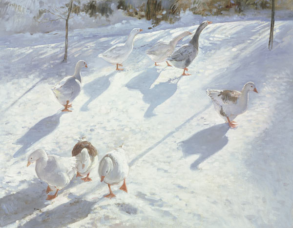 In Two Directions (oil on canvas)  von Timothy  Easton