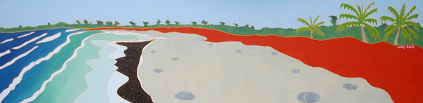 Dulan beach looking south von Timothy Nathan Joel