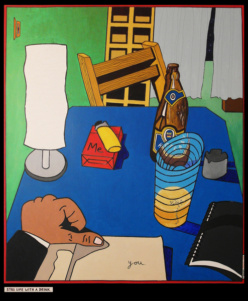 Still life with a drink von Timothy Nathan Joel