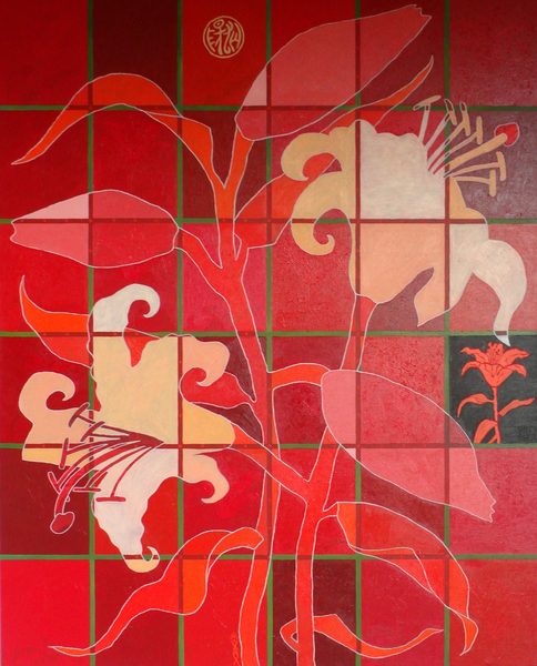 the french vermilion lily von Timothy Nathan Joel