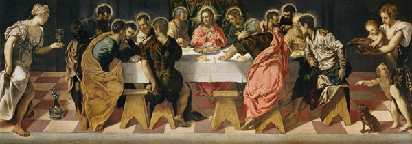 The Last Supper von Tintoretto (eigentl. Jacopo Robusti)