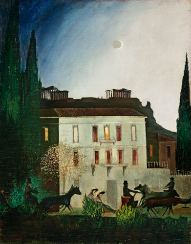 Ausfahrt bei Neumond in Athen von Tivadar Kosztka Csontváry