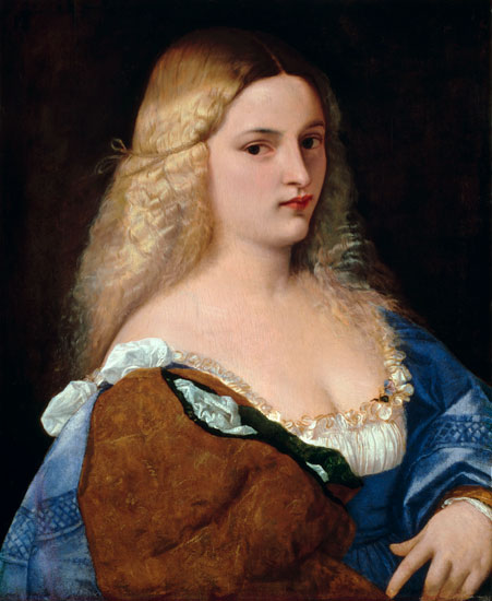Violante von Tizian (Tiziano Vercellio/ Titian)