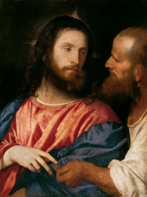 Der Zinsgroschen von Tizian (Tiziano Vercellio/ Titian)