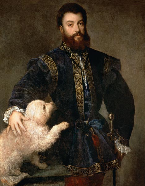 Federigo II Gonzaga / Titian / 1525 von Tizian (Tiziano Vercellio/ Titian)