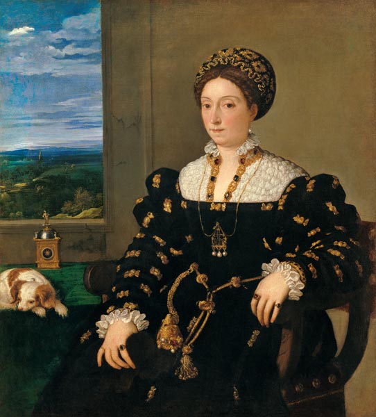 Portrait of Eleonora Gonzaga della Rovere von Tizian (Tiziano Vercellio/ Titian)