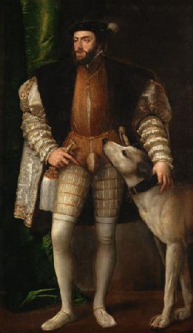 Kaiser Karl V. mit Hund