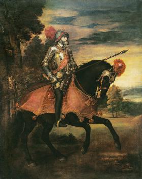 Kaiser Karl V. zu Pferde in der Schlacht bei Mühlberg