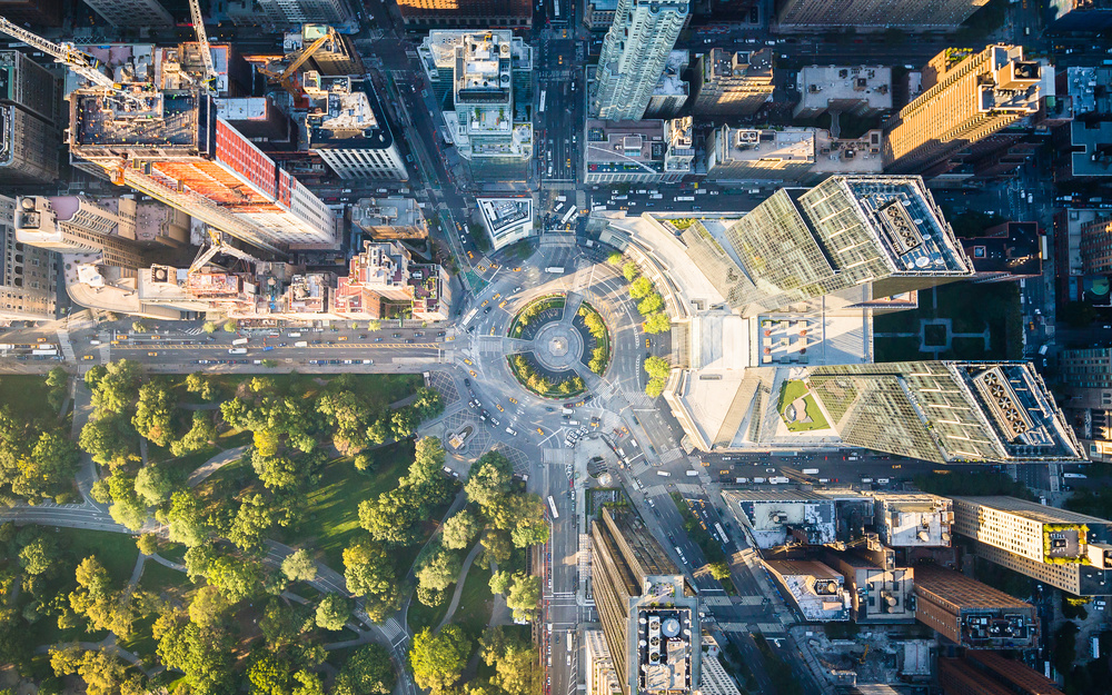 Columbus Circle Aerial von Toby Harriman