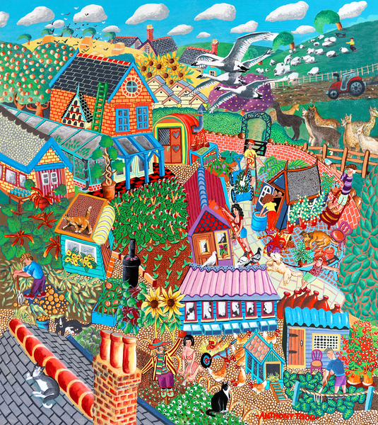 Birds over the Allotments von Tony  Todd