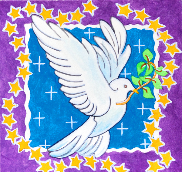 Dove of Peace small von Tony  Todd