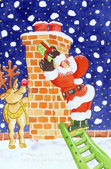 Present from Santa, 2005 (w/c on paper)  von Tony  Todd