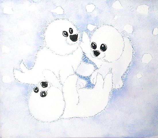 Snow Babies, 2005 (w/c on paper)  von Tony  Todd