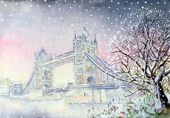 Tower Bridge, 2005 (w/c on paper)  von Tony  Todd