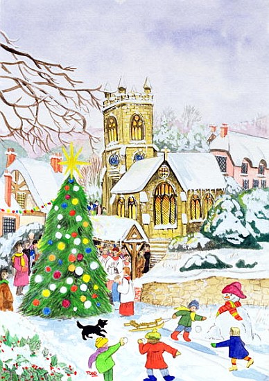 Village Festivities, 2005 (w/c on paper)  von Tony  Todd