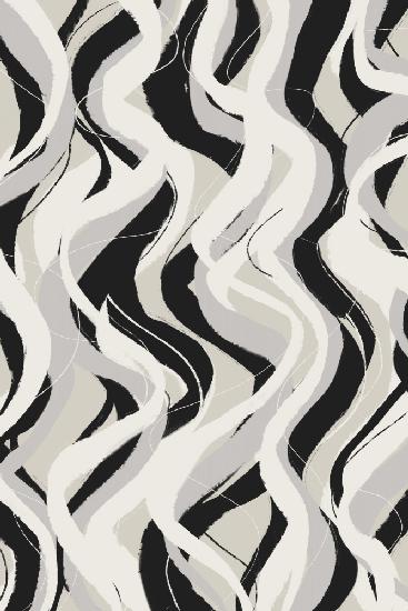 Beige Grey Black Waves Pattern