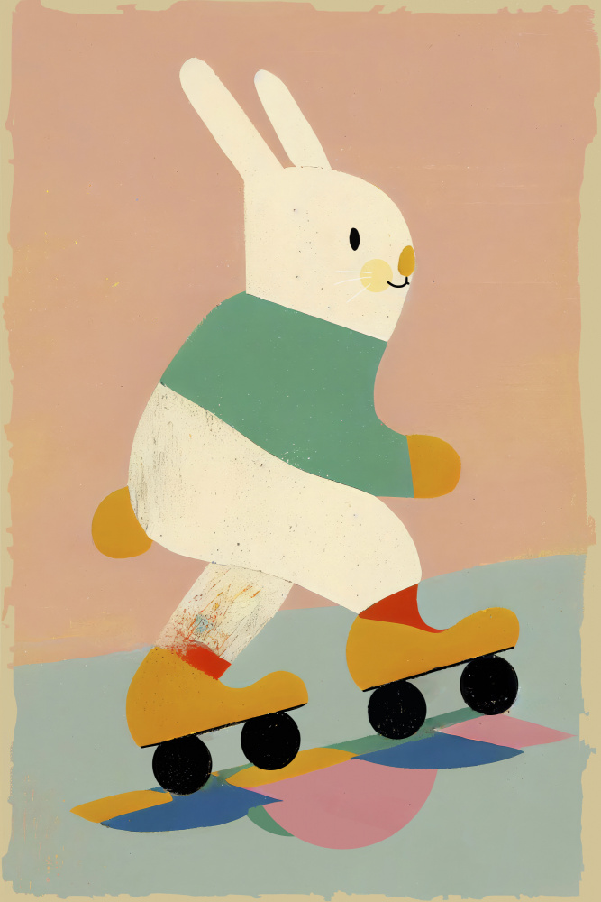 Skating Bunny von Treechild
