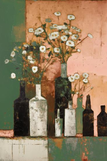 Bottles And Flowers