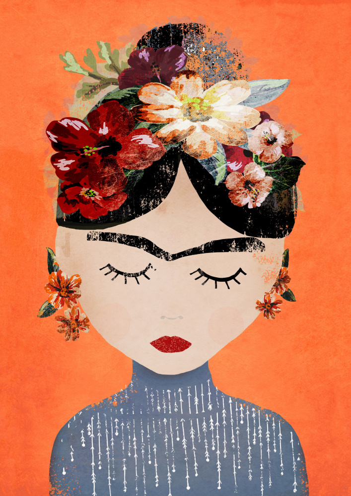 Frida (Orange Version) von Treechild