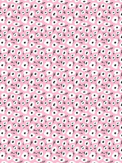 Cute Flowers On Pink