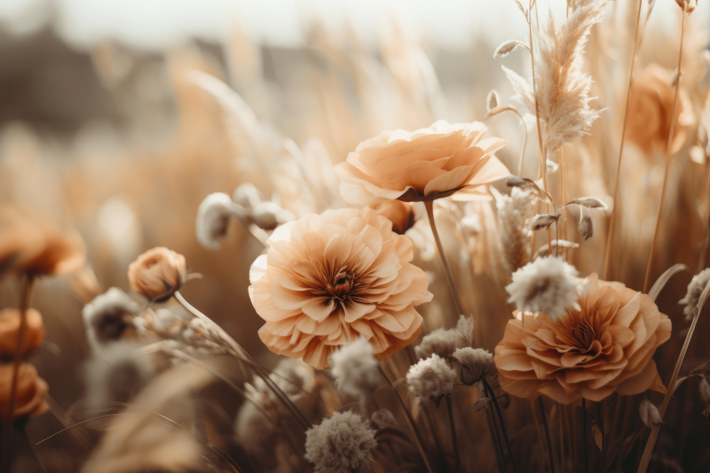 Orange Flowers No 2 von Treechild