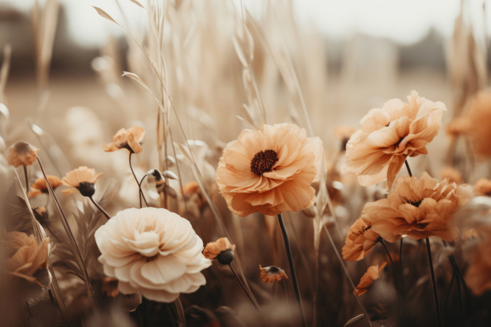 Orange Flowers No 3 von Treechild