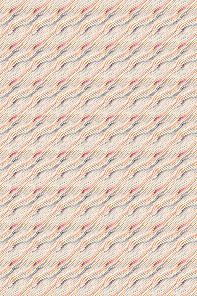 Pastel Waves Pattern von Treechild