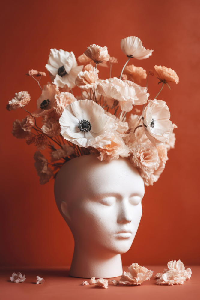 White Head Vase von Treechild