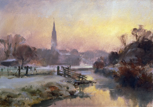 Dawn Frost, Hertford, 1989  von Trevor  Chamberlain