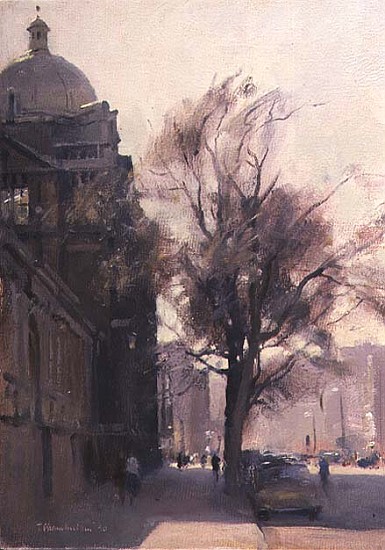 In the Shadow of the Victoria and Albert Museum, 1990  von Trevor  Chamberlain