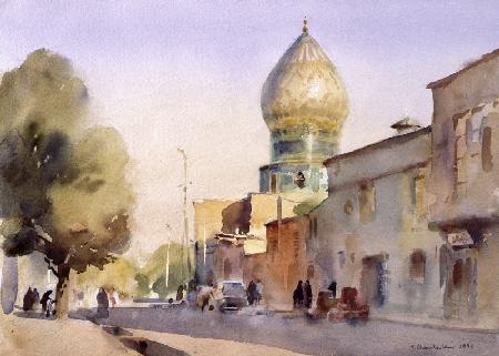 Ceramic Reflection, Shiraz, 1994 (w/c on paper) 