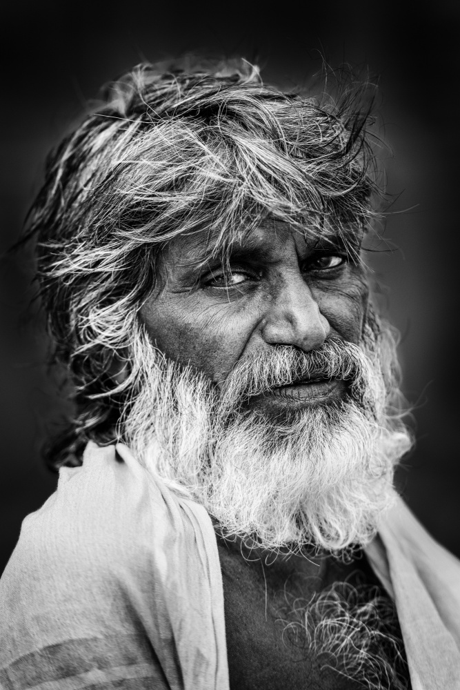 Man of Benares ghats von Trevor Cole