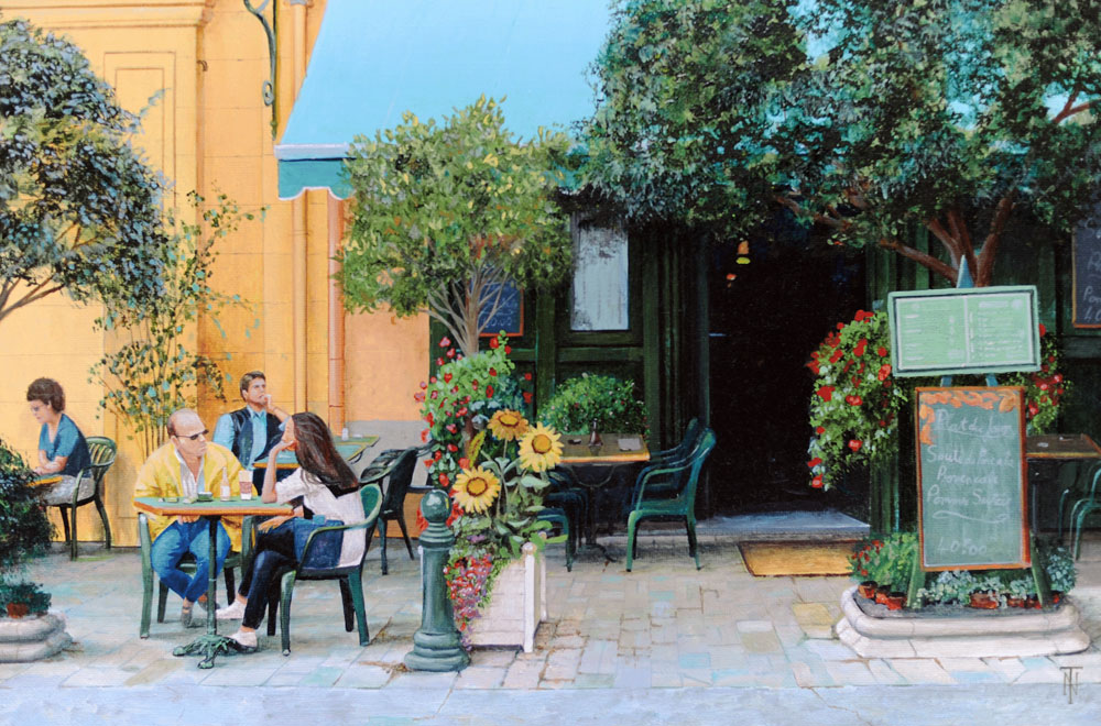 Cafe, Aix-En-Provence von Trevor  Neal
