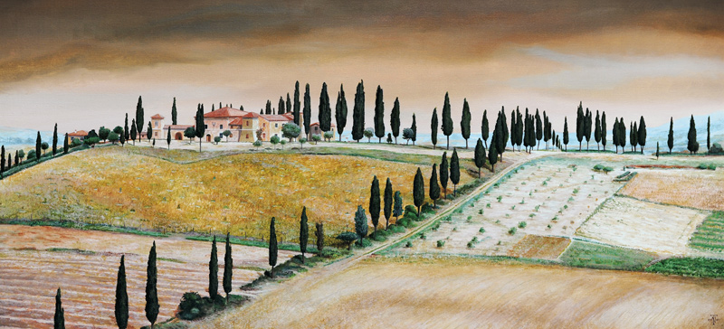 Villa on Hill, Tuscany von Trevor  Neal