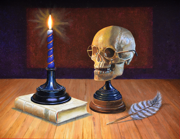 Candle and Skull von Trevor  Neal