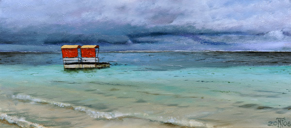 Lifeguard Station, Mauritius von Trevor  Neal