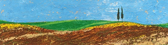 Two Trees, Rolling Hills, Tuscany von Trevor  Neal