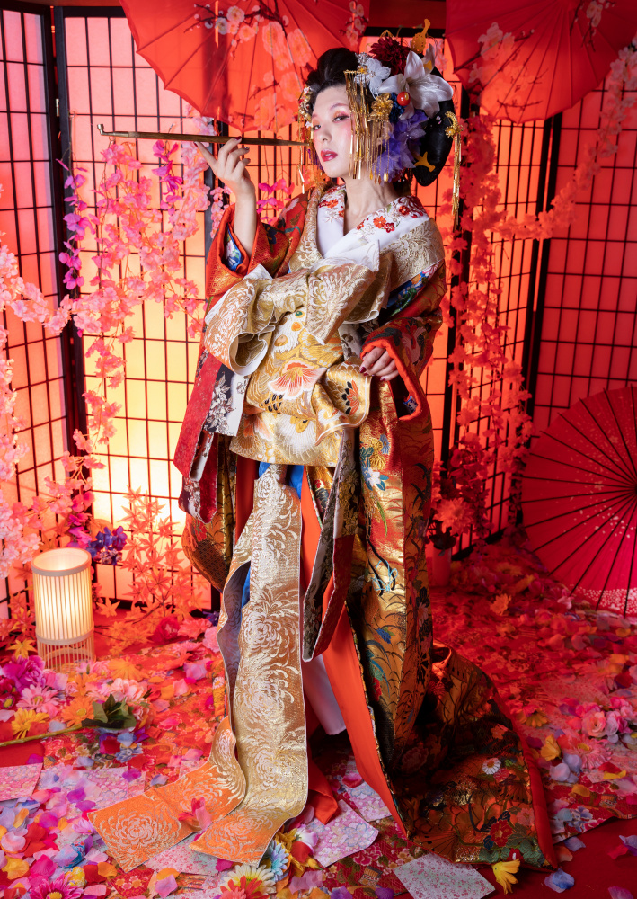 Traditional Japanese beauty "Oiran" von Tsutomu Sakamoto