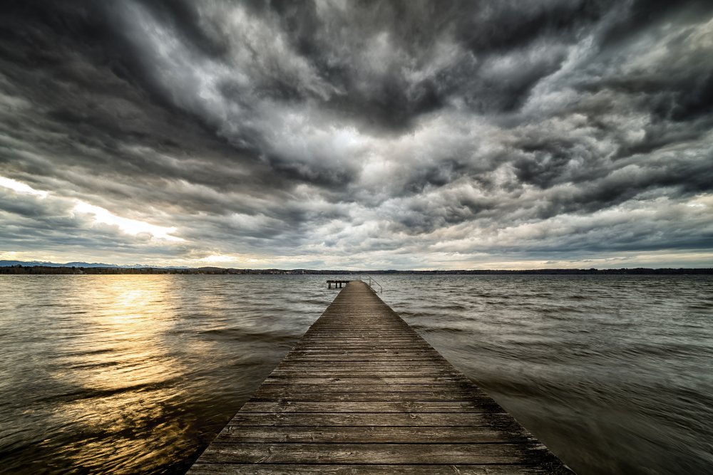 Winter at the lake von Ulrike Eisenmann
