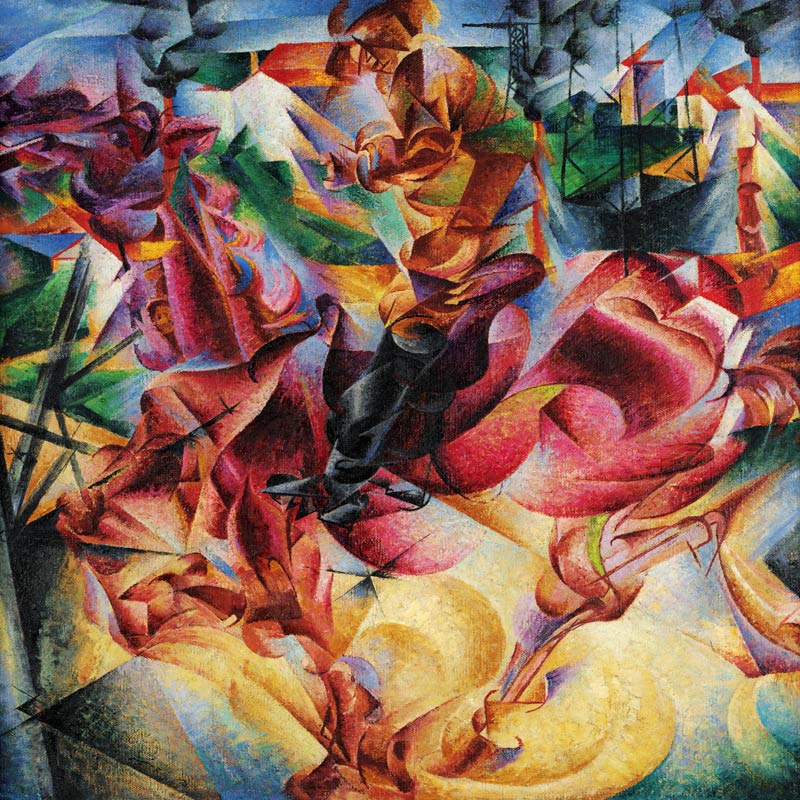 Elastizität von Umberto Boccioni