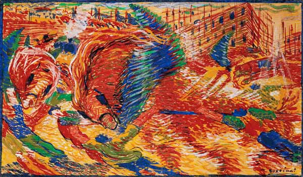The City Rises von Umberto Boccioni