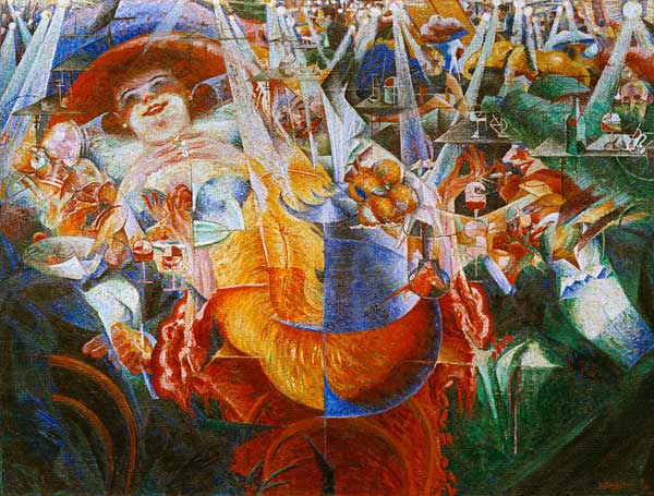 Das Gelächter von Umberto Boccioni