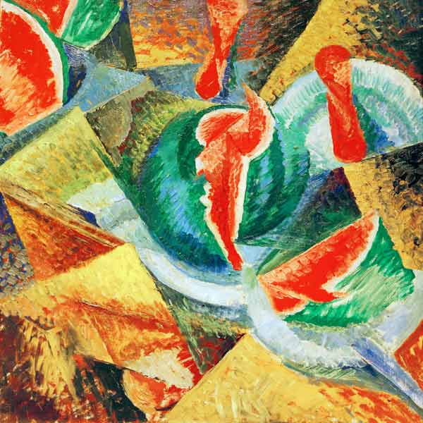 Natura morte,  cocomero von Umberto Boccioni