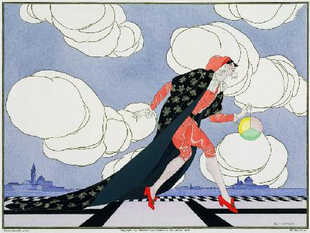 Pantalon, aus der Masken und Figuren des italienischen Theaters Ausgabe des Journal des Dames und de