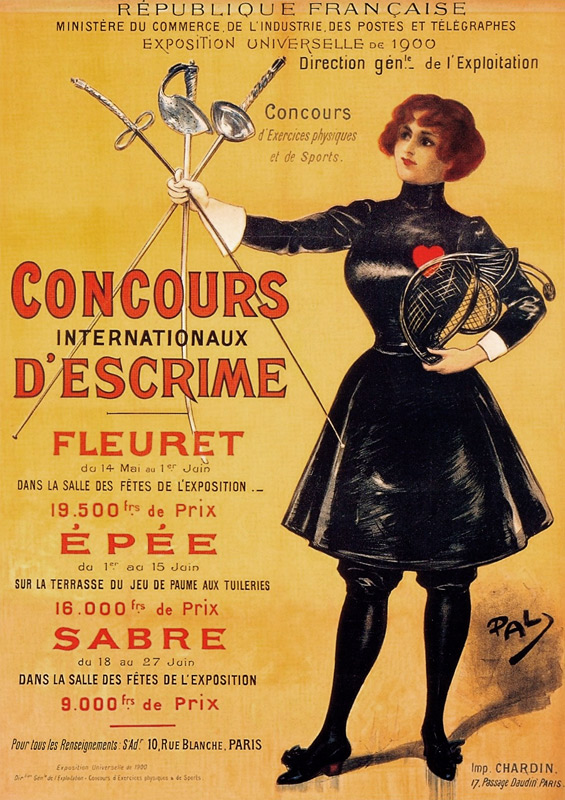 Offizielles Plakat der Olympischen Sommerspiele 1900 in Paris von Unbekannter Künstler