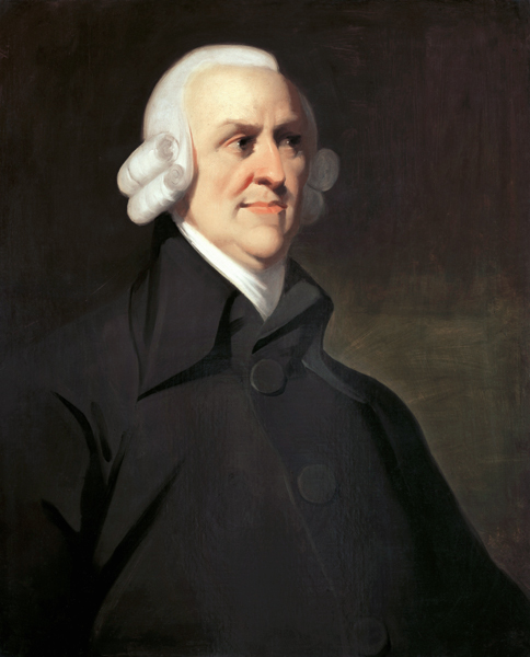 Porträt von Adam Smith (1723-1790) von Unbekannter Künstler