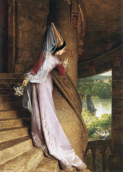 Das Burgfräulein von Unbekannter Künstler