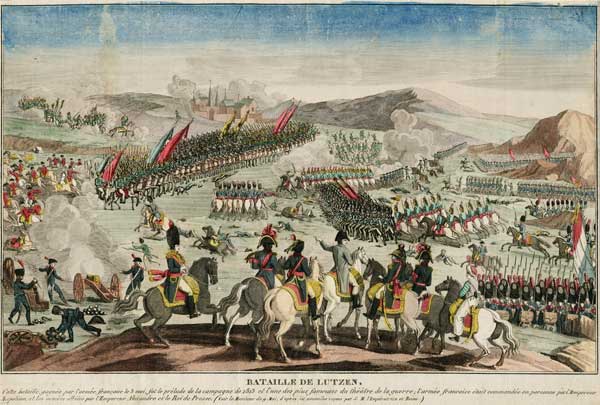 Die Schlacht bei Großgörschen von Unbekannter Künstler