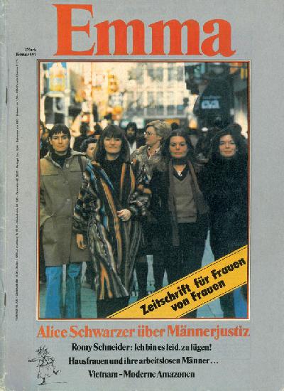 Erste Ausgabe der Zeitschrift EMMA vom Februar 1977